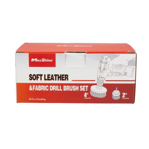 Soft Leather & Fabric Drill Brush Set