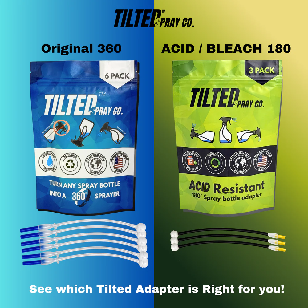 Acid Resistant 180° Spray Bottle Adapter