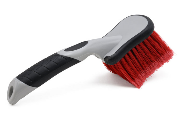 Short Handle Brush (Flagged Nylon Bristle) - Red