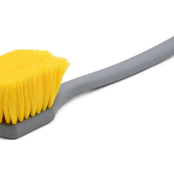 Long Handle Brush (Soft Nylon Bristle) - Yellow