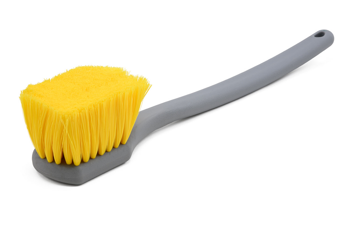 Long Handle Brush (Soft Nylon Bristle) - Yellow
