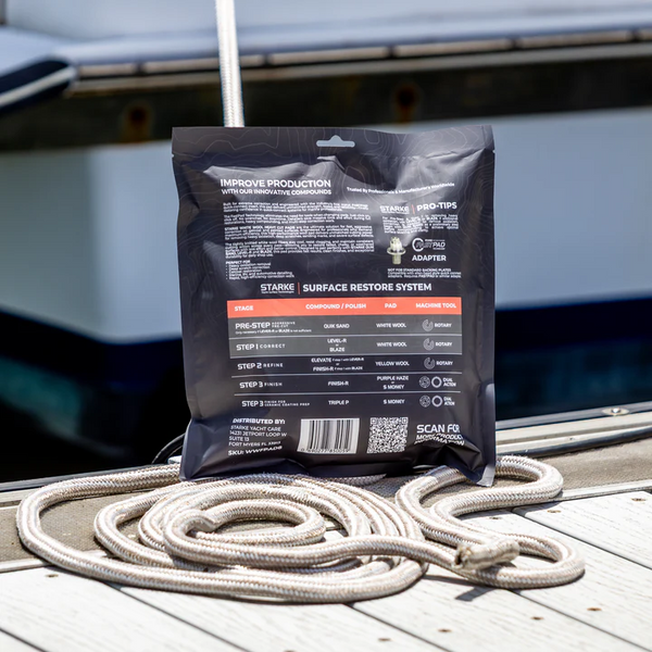 Starke Double Sided FastPad Wool Compounding Pad - Metal Insert