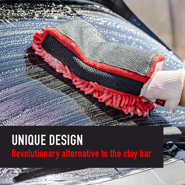 Maxshine Chenille Detailing Clay Mitt for Car - Chenille or Microfiber