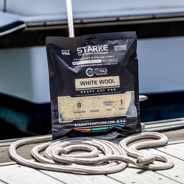 Starke Double Sided FastPad Wool Compounding Pad - Metal Insert