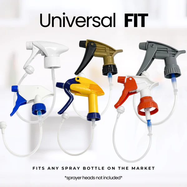 Tilted 360 Spray Bottle Adapter - Turn Any Spray Bottle Into a 360 Sprayer!