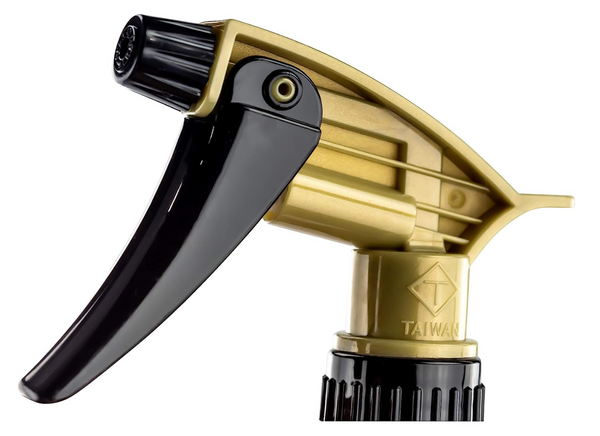 Black/Gold Acid-Resistant Trigger Sprayer