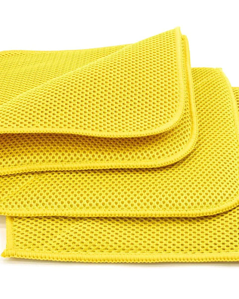 [Bug/Decon Flip] Microfiber Mesh Bug & Decontamination Towels - (8 in. x 8 in., 300 gsm) 3 pack