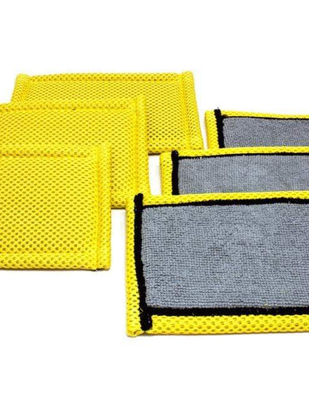 [Skinny Scrubber] Leather and Interior Gentle Scrubbing Sponge (6 in x 4 in) 6 pack